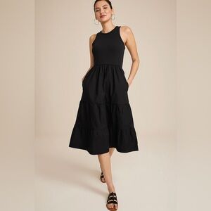 J-CREW smocked midi dress